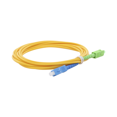 Jumper de Fibra Óptica Monomodo SC/UPC-SC/APC Simplex color amarillo 3 metros 3 mm