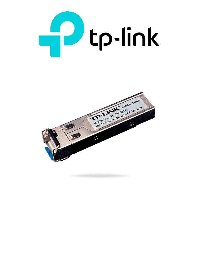 TP-LINK SM321B - Transceptor mini-GBIC SFP WDM Bi-Direccional Monomodo 1GBase con alcance de 10 km y conector LC. Se requiere el modelo TL-SM321A para enlazar.