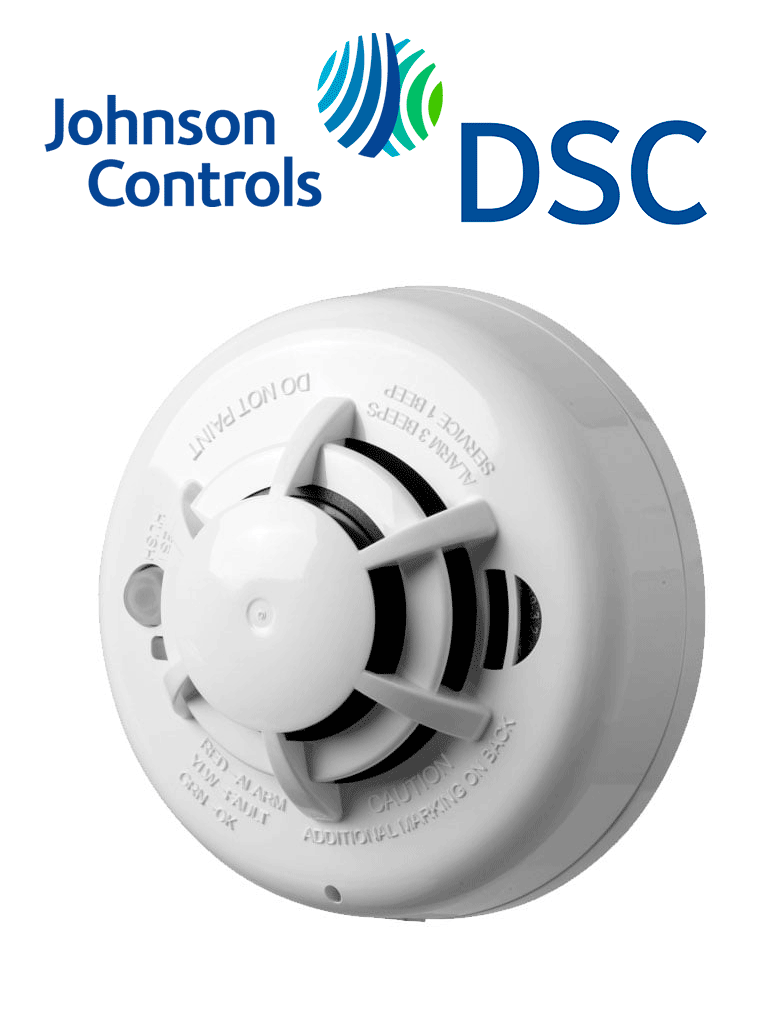 DSC WS4936 - Detector de humo fotoeléctrico y calor inalámbrico con frecuencia 433 Mhz compatible con Power Series  Impassa y Maxsys