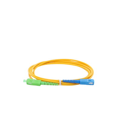 Jumper de Fibra Óptica Monomodo SC/APC-SC/UPC Simplex de 2 metros 3mm