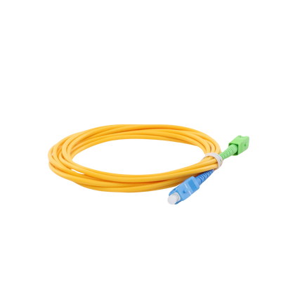 Jumper de Fibra Óptica Monomodo SC/UPC-SC/APC Simplex color amarillo 3 metros 3 mm