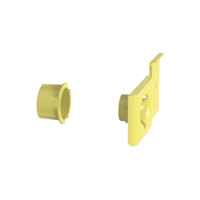 Accesorio de Salida a Tubo De 1.5 in (38 mm) Para Canaletas FiberRunner 4X4 6X4 o 12X4 Color Amarillo