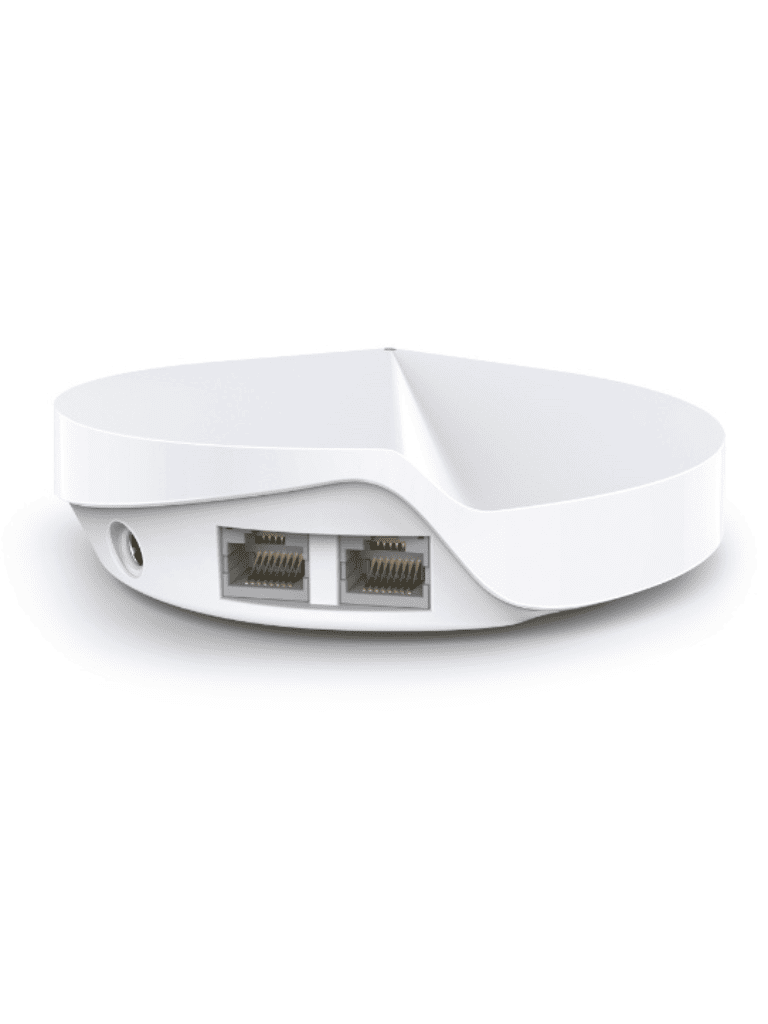 TP-LINK DECO M5 (1-Pack) - Router MESH para hogar de doble banda Wi-Fi 5 AC1300 Mbps con 2 puertos Gigabit WAN/LAN 4 antenas internas además app Deco (iOS Android) protección HomeCare y antivirus integrado.