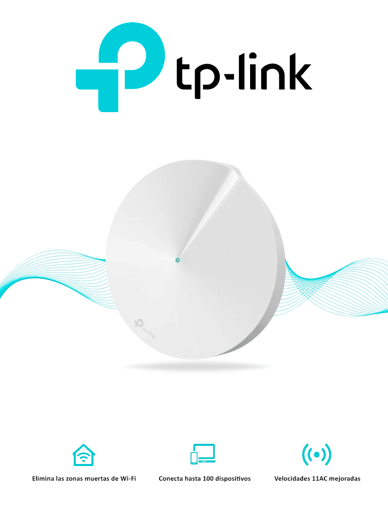 TP-LINK DECO M5 (1-Pack) - Router MESH para hogar de doble banda Wi-Fi 5 AC1300 Mbps con 2 puertos Gigabit WAN/LAN 4 antenas internas además app Deco (iOS Android) protección HomeCare y antivirus integrado.