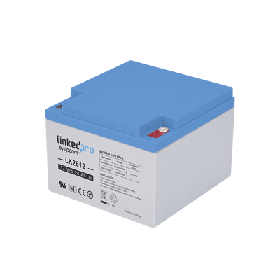 Batería 12 Vcc / 26 Ah / UL / Tecnología AGM-VRLA / Vida útil promedio de 5 años /Para uso en equipo electrónico Alarmas de Intrusión / Incendio/ Control de acceso / Video Vigilancia / Terminales M5 .