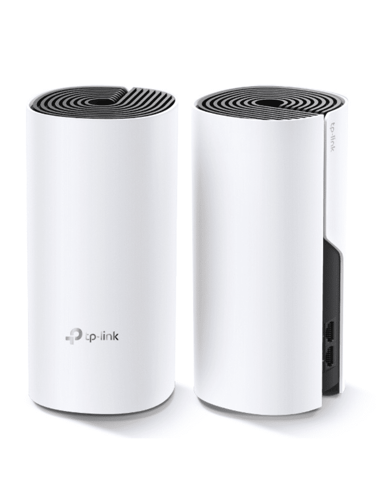 TP-LINK DECO M4 (2-Pack) - Kit de 2 routers inalámbricos MESH para interior y hogar de doble banda Wi-Fi 5 AC1200 Mbps con 2 puertos Gigabit WAN/LAN 2 antenas internas y administración mediante la app Deco (iOS Android). (2 piezas) #TP9