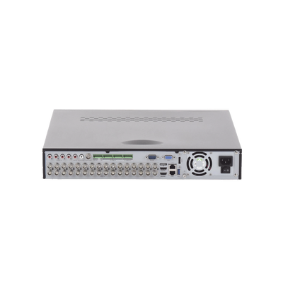 DVR 32 Canales TurboHD + 16 Canales IP / 3K Lite / 5 Megapixel Lite / 4 Bahías de Disco Duro / Audio por Coaxitron / AcuSense / POS / Videoanalisis / 16 Entradas y 4 salidas de Alarma