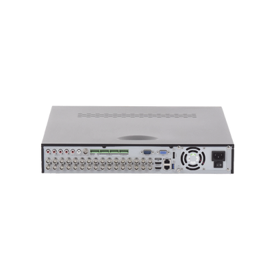 DVR 32 Canales TurboHD + 16 Canales IP / 3K Lite / 5 Megapixel Lite / 4 Bahías de Disco Duro / Audio por Coaxitron / AcuSense / POS / Videoanalisis / 16 Entradas y 4 salidas de Alarma