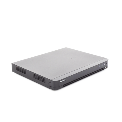(ACUSENSE / Evita Falsas Alarmas) DVR 4K / 16 Canales TURBOHD + 16 Canales IP / 2 Bahía de Disco Duro / Audio por Coaxitron / Salida de Vídeo en 4K / Entrada Salida de Alarma