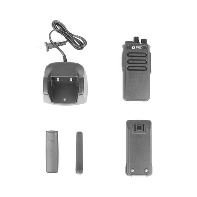 Radio Portátil UHF 5W de Potencia Scrambler de Voz Alta Cobertura 400-470 MHz 16 canales preconfigurados
