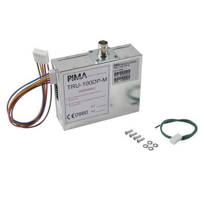 Comunicador Radio UHF para paneles de Alarma hasta 30Kms de Alcance. Frecuencia de 435 - 470 MHz. Compatible con Paneles de Alarma Serie Hunter e interfaces SAT9PID y SAT8. Potencia de 2.5W.
