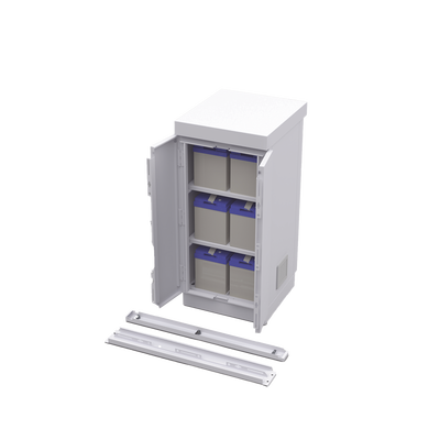 Gabinete de Seguridad de Lámina Galvanizada para Almacenamiento de Baterías (Hasta 6 baterías PL110D12).