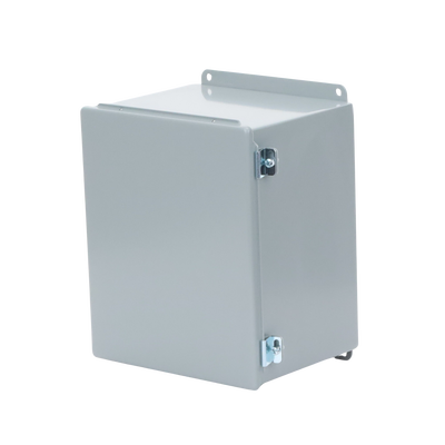 Gabinete de Bisagra Continua NEMA 12; IP66 de Uso en Intemperie 305 x 254 x 203 mm De Acero Color Gris