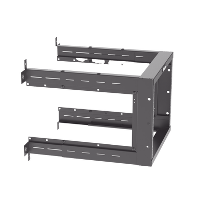 Rack PanZone® de Montaje en Pared de 19in Profundidad Ajustable Rieles Numerados y Roscados #12-24 9 UR Color Negro