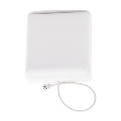 Antena direccional tipo Panel para interior/ Cubre 698-960 MHz 1710-2700 MHz/ Ganancia 4-6 dBi 8 dBi/ Conector N-Hembra/ Incluye montaje para pared.