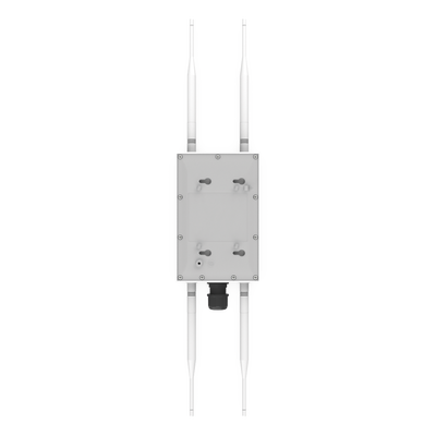 Punto de Acceso Súper WiFi 6 y PTMP para Exterior Hasta 250 m de Cobertura Doble Banda Simultanea 574 Mbps en 2.4 GHz y 1.2 Gbps en 5GHz 256 Usuarios Concurrentes por Banda Administración en Nube Gratis con INSIGHTS