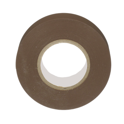 Cinta Eléctrica STRONGHOLD para Aislar  de PVC  Uso General Reparación y Mantenimiento  Grosor de 0.18mm (7 mil)  Ancho de 19mm  y 20.12m de Largo  Color Café