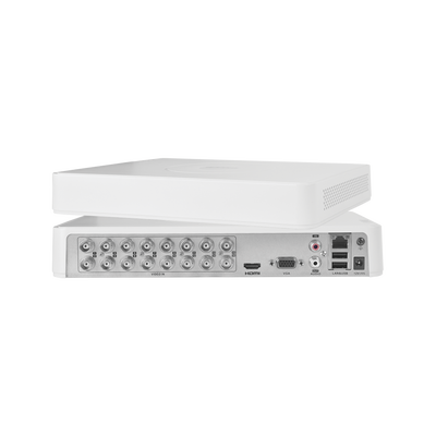 DVR 2 Megapixel (1080p) Lite / 16 Canales TURBOHD + 2 canales IP / 1 Bahía de Disco Duro / H.264+ / 1 Canal de Audio / Salida de vídeo Full HD
