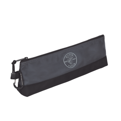 KIT 5 Bolsos Ultra Resistentes para Herramientas con Base y cierre Zipper Colores: gris claro amarillo naranja azul gris oscuro. Todos con Mosquetones de Aluminio.