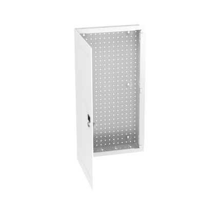 Gabinete Multipropósito de Montaje en Pared de 28 in de Altura Con Puerta Reversible Fabricado en Acero Color Blanco