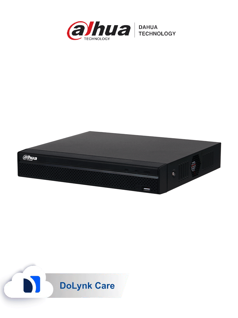 DAHUA DHI-NVR4108HS-8P-4KS3 NVR de 8 MP / 4k / 8 canales IP/ 8 puertos PoE/ Rendimiento de 160 mbps/ H.265+/ 1 Bahía para disco duro/ Soporta cámaras WizSense/ HDMI 4K & VGA/