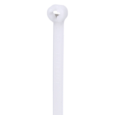 Cincho de Nylon 6.6 Dome-Top® Con Lengüeta de Bloqueo de Acero Inoxidable 305 mm largo x 4.7mm ancho Color Natural Paquete de 100pz