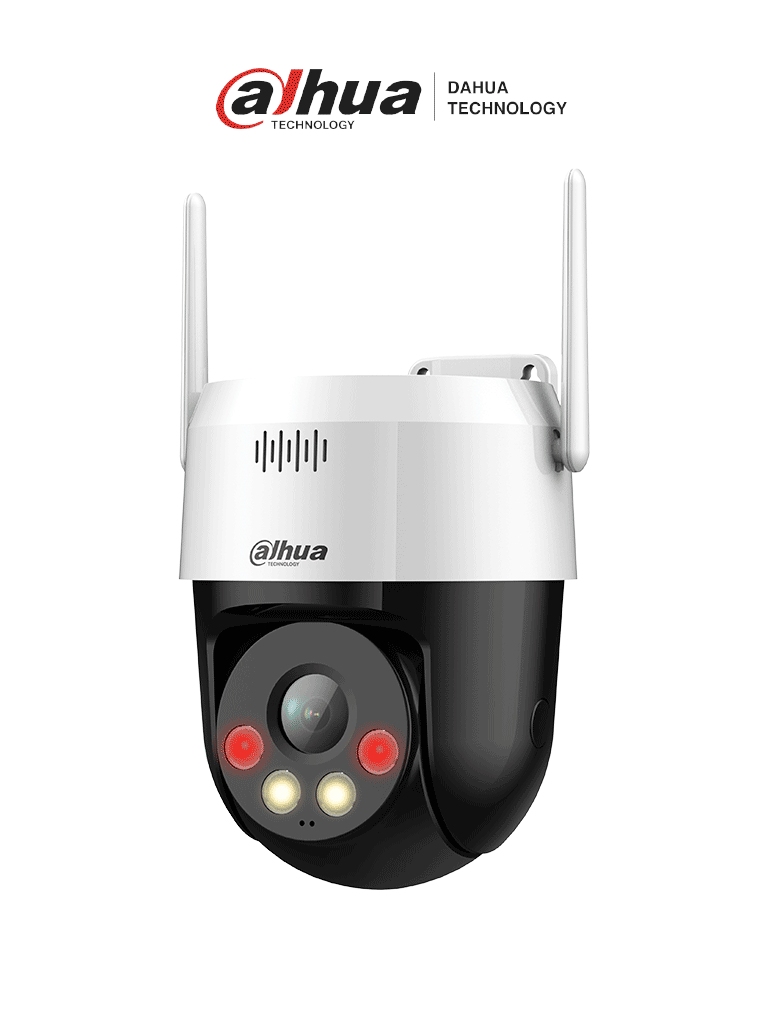 DAHUA SD2A200HB-GN-AW-PV-S2 - Cámara IP PT WiFi de 2 Megapíxeles Full Color Iluminador Dual disuasión activa Serie Picoo 30m de IR audio bidireccional (micrófono y altavoz) IP66 y ranura MicroSD. #WiFiDahua