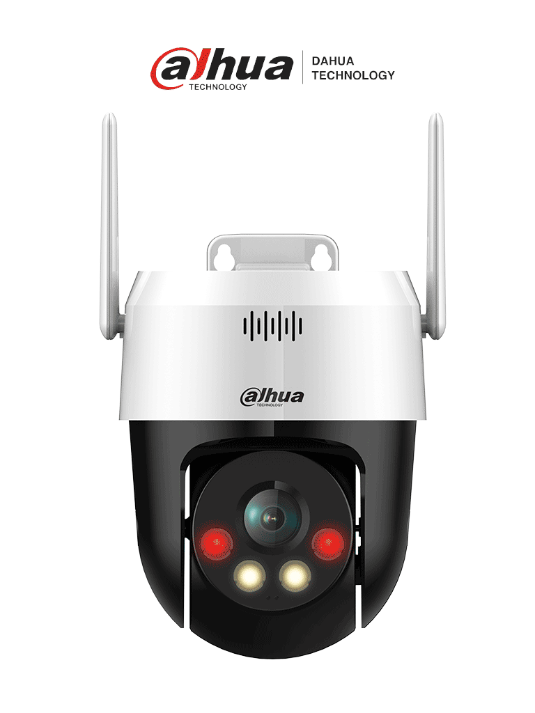 DAHUA SD2A500HB-GN-AW-PV-S2 - Cámara IP PT WiFi de 5 Megapíxeles con Full Color iluminador dual inteligente disuasión activa 30 mts de luz visible e IR audio bidireccional (micrófono y altavoz) IP66 y ranura MicroSD #LoNuevo #WiFiDahua