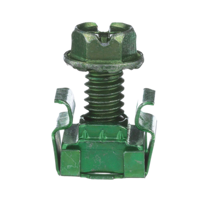 KIT 4 Tuercas Enjauladas No. 12-24 4 Tornillos Rosca 1/2" Verde.