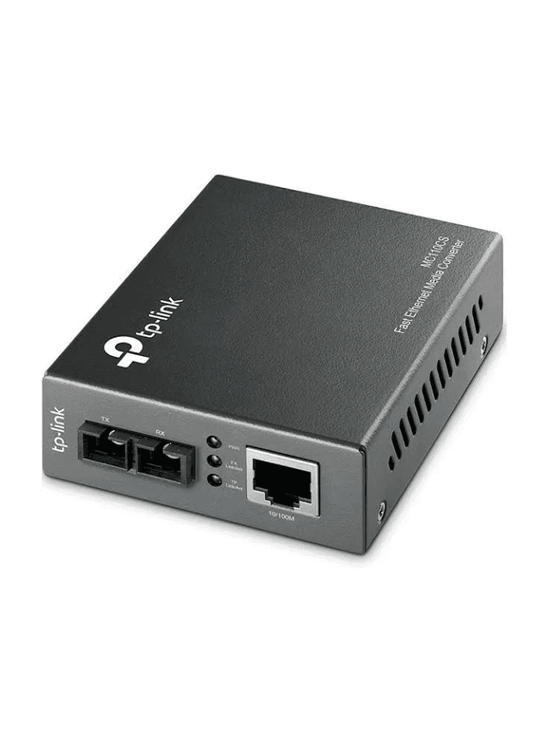TP-LINK MC110CS - Convertidor Multimedia Mono-modo con 1 puerto RJ45 10/100 Mbps y conector de fibra SC de hasta 20 km