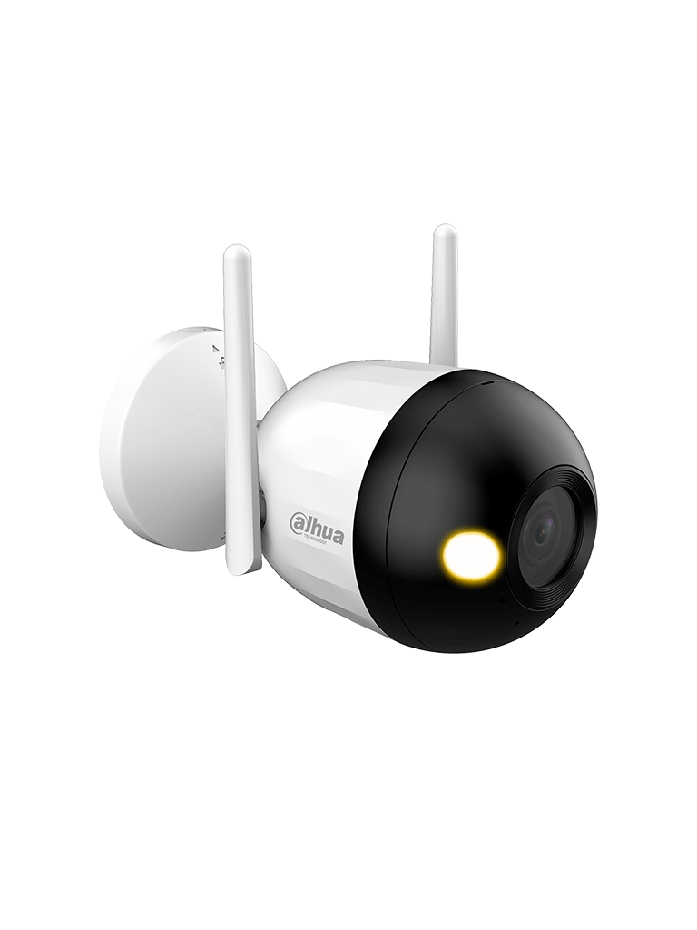 DAHUA F2C-LED - Cámara IP Bullet Wifi de 2 Megapíxeles/ Full Color/ Microfono Integrado/ 30 Mts de Luz Visible/ Ranura para MicroSD/ Lente 2.8mm/ IA con Detección de Humanos/ IP67/#WifiDahua #IMD#DHWifi #MCI2 #WDA