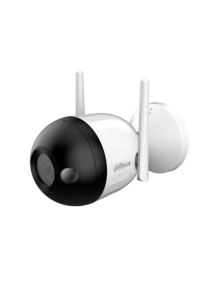 DAHUA F2C-LED - Cámara IP Bullet Wifi de 2 Megapíxeles/ Full Color/ Microfono Integrado/ 30 Mts de Luz Visible/ Ranura para MicroSD/ Lente 2.8mm/ IA con Detección de Humanos/ IP67/#WifiDahua #IMD#DHWifi #MCI2 #WDA