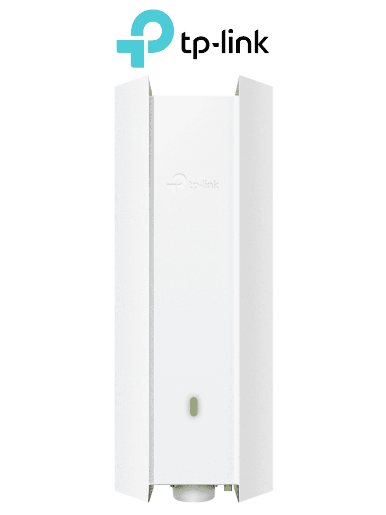 TP-LINK EAP610-OUTDOOR - Punto de Acceso Omada de exterior-interior Wi-Fi 6 AX1800 MU-MIMO 2x2 con Mesh Omada de alta densidad de usuarios configuración por controlador o stand-alone para montaje en mástil/pared y alimentación PoE+.