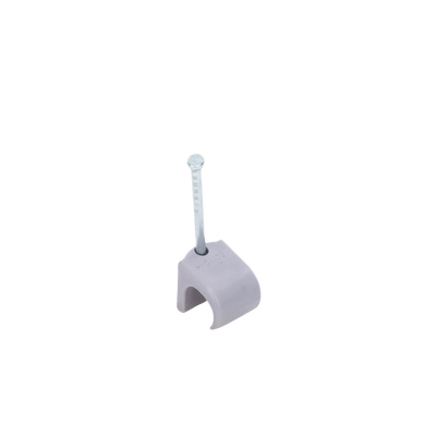 Grapa para cable redondo de 10mm color gris (100pzs) (3104-00100)