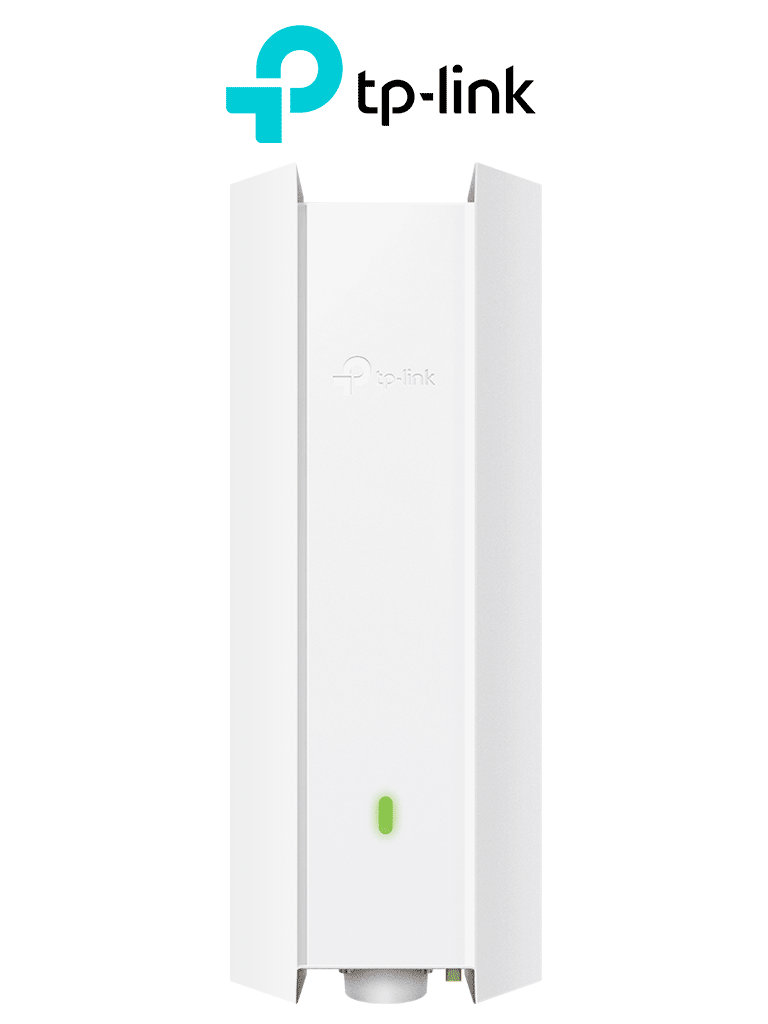 TP-LINK EAP610-OUTDOOR - Punto de Acceso Omada de exterior-interior Wi-Fi 6 AX1800 MU-MIMO 2x2 con Mesh Omada de alta densidad de usuarios configuración por controlador o stand-alone para montaje en mástil/pared y alimentación PoE+.