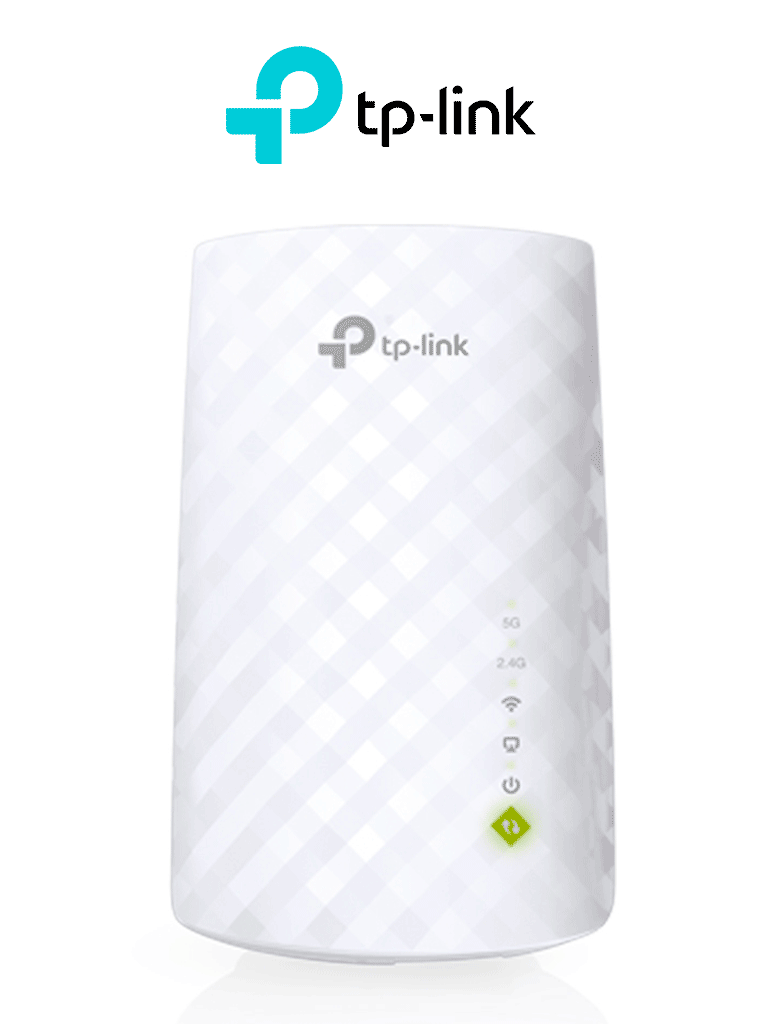 TP-LINK RE200 - Repetidor de WiFi doble banda AC750 soporta 802.11 b/g/n y 802.11ac hasta 750 Mbps con 1 puerto Ethernet (RJ45) 10/100 Mbps 3 antenas internas para 2.4GHz y 5GHz.