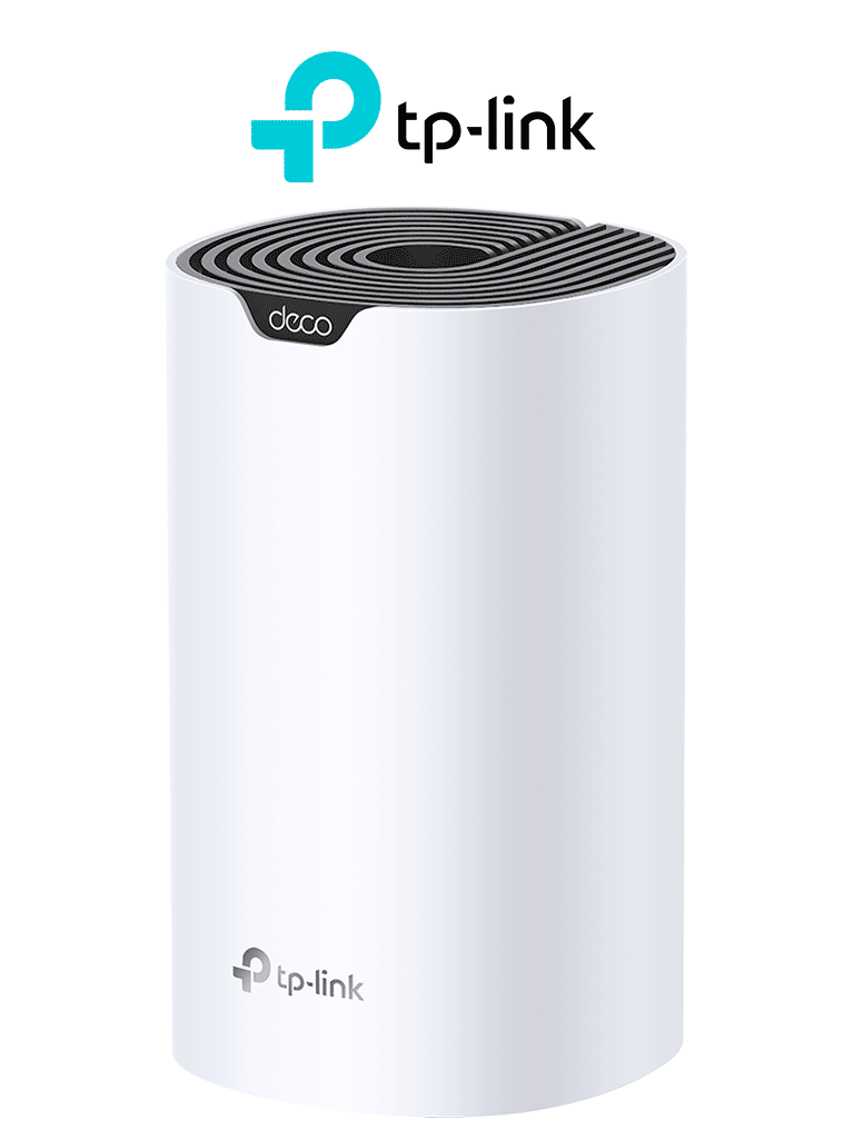 TP-LINK DECO S7 (1-Pack) -Router MESH para hogar de doble banda Wi-Fi 5 AC1900 Mbps con 3 puertos Gigabit WAN/LAN 3 antenas internas y administración mediante la app Deco (iOS Android).