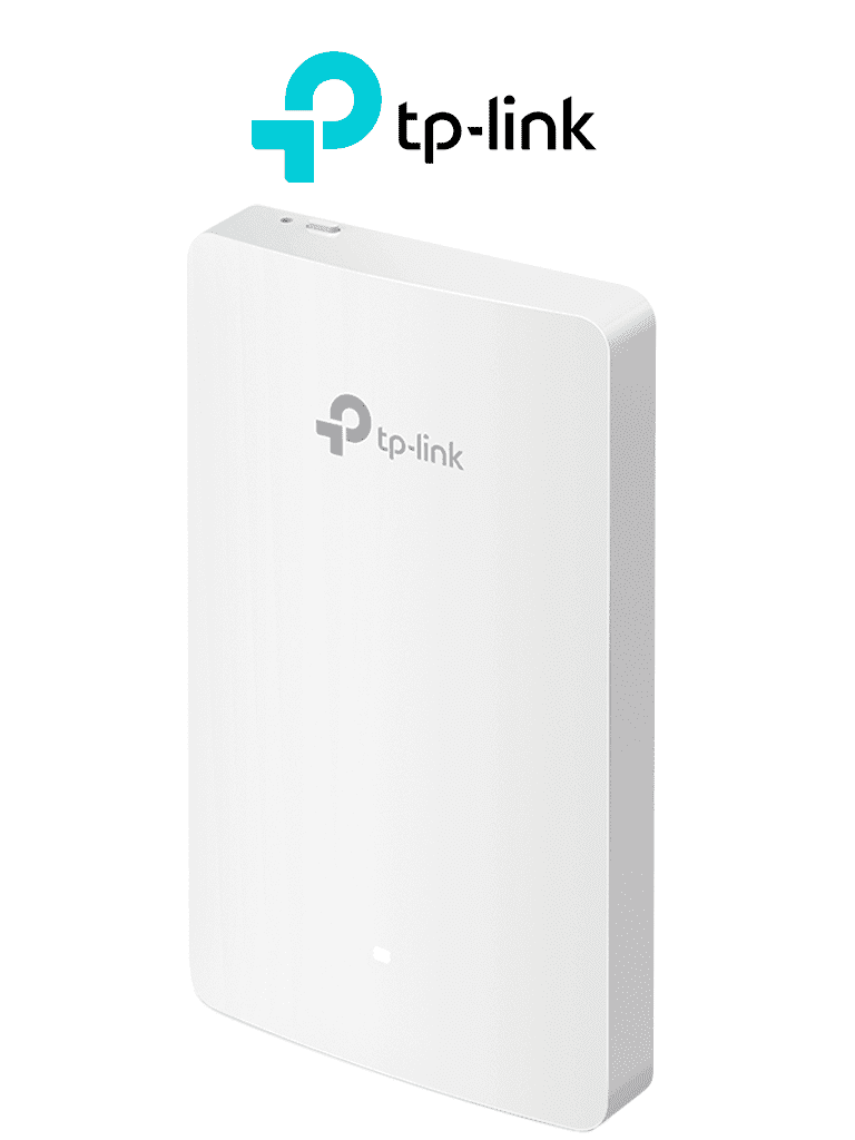 TP-LINK EAP235-WALL - Punto de acceso Omada de doble banda AC1200 MU-MIMO diseñado para montaje en pared con 3 puertos adicionales configuración por controlador o stand-alone y alimentación PoE af/at.
