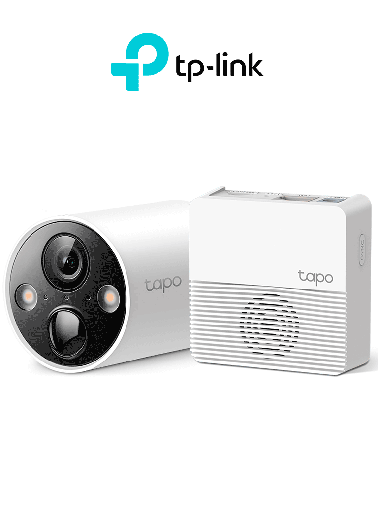 TP-LINK TAPO C420S1 - Cámara IP WiFi tipo Bullet con batería integrada para exterior resolución de 2K visión nocturna WiFi 2.4 GHz notificación push ranura para Micro SD y compatible con Google Assistant y Alexa. #TP9 #MCI2