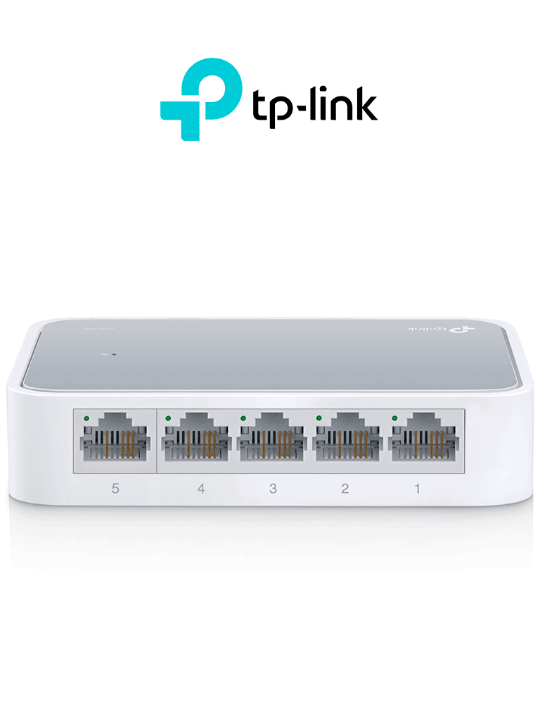 TP-LINK TL-SF1005D - Switch de escritorio con 5 puertos RJ45 Fast Ethernet diseño en plástico y configuración plug and play. #MARTPL1#TPLM1