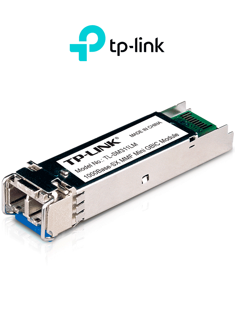 TP-LINK SM311LM - Transceptor mini-GBIC SFP Duplex Multimodo 1GBase alcance de 550 metros y conector LC.