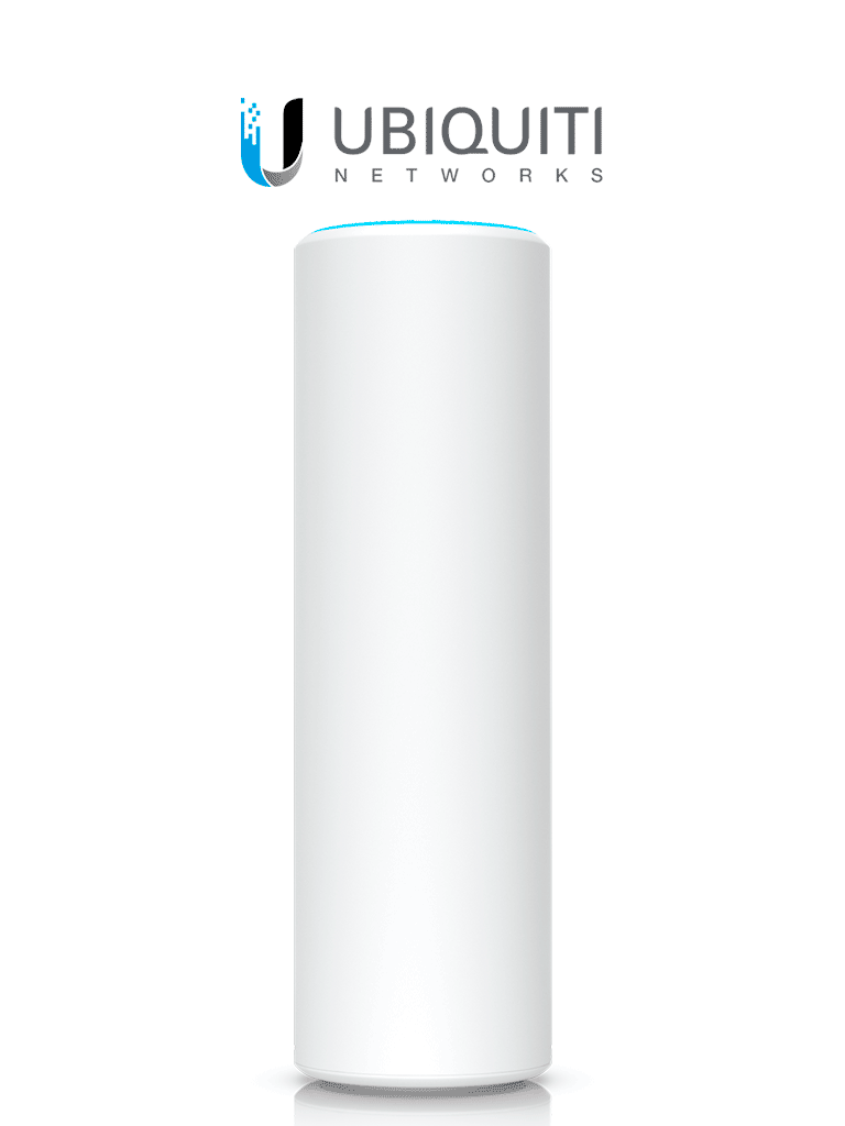 UBIQUITI U6-MESH - Punto de acceso WiFi 6 PRO MU-MIMO 4x4 dual band 802.11ax para interior y exterior con velocidad de hasta 4.8Gbps en 5GHz tecnología Mesh sin Zonas Muertas Wifi 300 clientes IPX5 Portal (Montaje Poste Incluido)