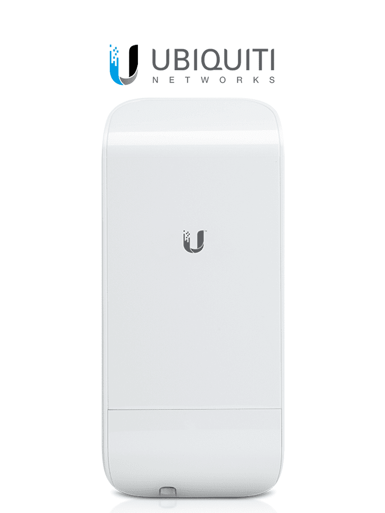 UBIQUITI NANOSTATION LOCOM5 - Radio Airmax 5.8GHz para exteriores con antena integrada tipo panel de 13 dBi MIMO potencia de 23 dBm y rendimiento de hasta 150 Mbps.