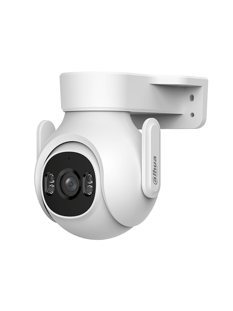 DAHUA DH-P5B-PV- Cámara IP PT WiFi de 5 Megapíxeles con audio bidireccional (micrófono y altavoz) sirena de 110dB WiFi 6 detección de personas y vehículos IP65 y ranura MicroSD.