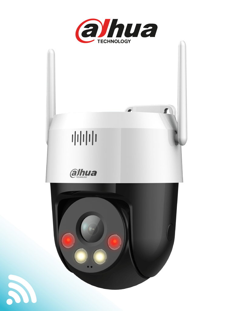 DAHUA SD2A500HB-GN-AW-PV-S2 - Cámara IP PT WiFi de 5 Megapíxeles con Full Color iluminador dual inteligente disuasión activa 30 mts de luz visible e IR audio bidireccional (micrófono y altavoz) IP66 y ranura MicroSD #LoNuevo #WiFiDahua