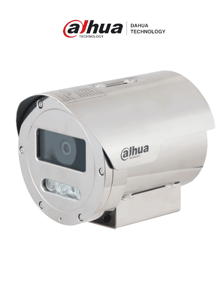 DAHUA DH-ECA3A1404N-HNRXB - Cámara IP antiexplosión de 4 MP con zoom óptico 4x H.265+ IR de 40m AI SMD Plus Starlight WDR 120dB IP68 y protección TVS 6000V. Máxima seguridad y visión superior en entornos extremos.