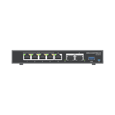 4 en 1: Firewall Nueva Generación Router PBX IP Switch Gigabit de 5 Puertos (4 PoE) y 2 Puertos SFP 2.5 Gigabit