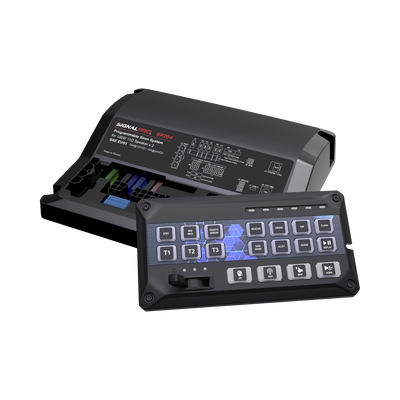 Sirena Vehicular de 200W de Potencia Con Controlador de Panel Deslizante de 19 botones indicador de flecha de tráfico de 6 LED 12 Salidas Auxiliares