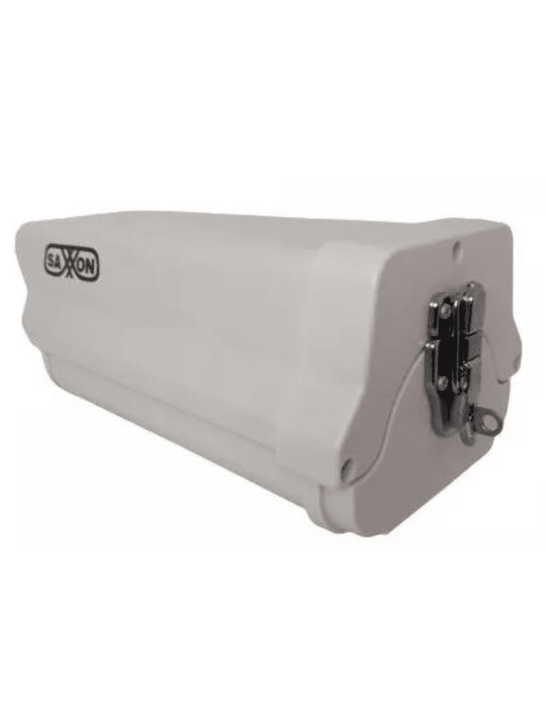 SAXXON HO605SHK - Kit de gabinete blanco tipo FLIP OPEN y brazo / Tipo corto / 25 CM De largo / Blanco /