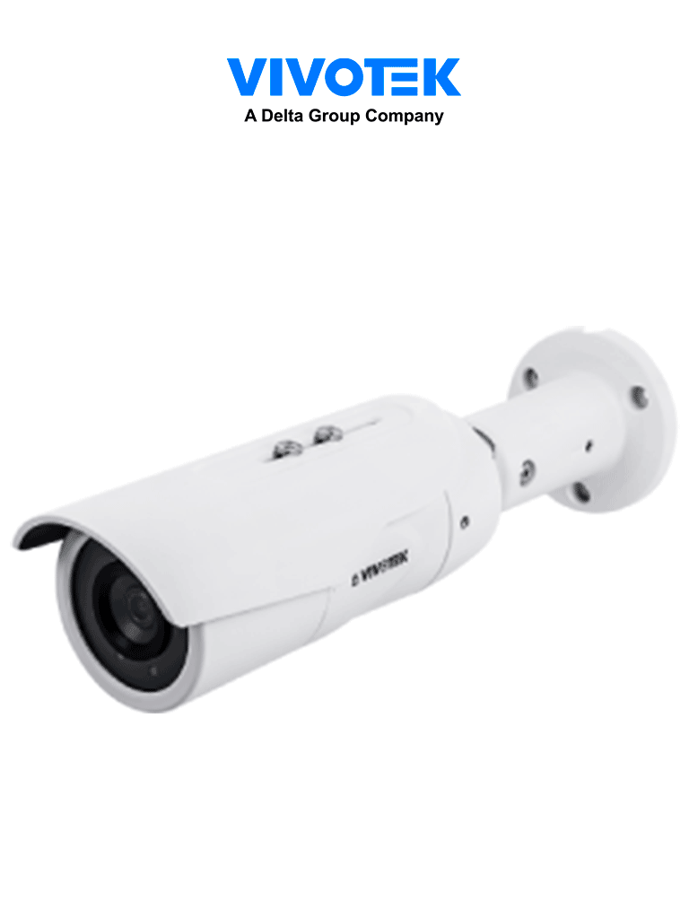 VIVOTEK IB9389-EH-v2 - Cámara IP bullet exterior 5 MP H.265 lente fijo 3.6mm WDR Pro Smart IR 30m visión SNV Smart Stream III ciberseguridad Trend Micro Smart Motion protección IP66 e IK10 certificación NDAA y compatible con ONVIF #TM